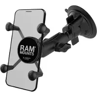 Ram Mounts Support de Téléphone Universel Voiture Ventouse Pare-Brise/Tableau de Bord Peti