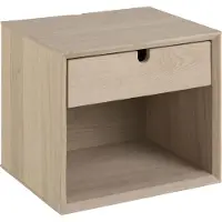XL mobler Table de chevet Cedro 37x32cm - chêne blanc