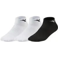 Mizuno Chaussettes Training Mid, 3 paires, blanc, noir, EU 41-43 Blanc, noir, EU 41-43