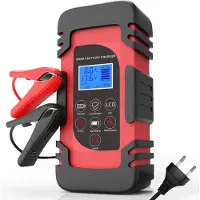 Strex Chargeur de batterie 12/24V - 4/6/8A, charge de maintien et mode réparation - Pour voiture, moto, scooter, bateau et camping-car
