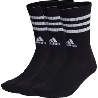 Adidas Chaussettes de sport '3-Stripes Cushioned Crew 3 Pairs' noir / blanc