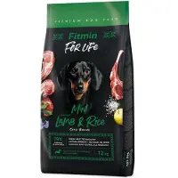 Fitmin dog For Life Lamb & Rice Mini - Agneau&Riz pour chiens adultes de petite race - 12 kg