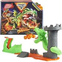 Spin Master , Ensemble de Jeu Dueling Dragon avec Camion Monstre Exclusif 1:64