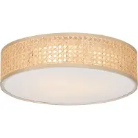 QAZQA Plafonnier oriental en rotin 40 cm 3 lumières - Tromma