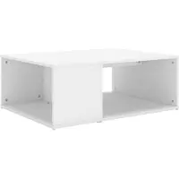 vidaXL Table basse blanche 90x67x33 cm Bois composite