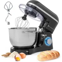 Kitchenbrothers Robot de cuisine et mixeur de cuisine - Bol de mixage inclus - 1400 W - 38.7 x 23.8 x 31.4 cm - Noir