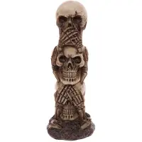 Puckator Totem Crâne Ne Pas Dire Ne Rien Entendre Ne Rien Voir !