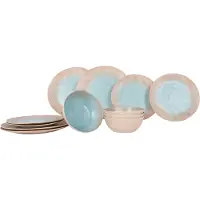 Gimex Set de vaisselle - Stone Line 12 pcs. beige