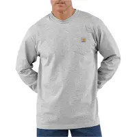 Carhartt K126 Pocket Loose Fit Long Sleeve T-shirt Gris S Homme