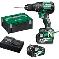 HiKOKI Perceuse percussion MultiVolt - 36 et 18V 2,5 et 5,0Ah Brushless 155Nm mandrin auto-serrant 13mm - RFC HitCase