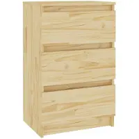 vidaXL Table de chevet 40x29,5x64 cm Bois de pin solide