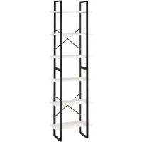 vidaXL Étagère de rangement Blanc 60x30x210 cm Bois de pin massif