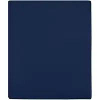 vidaXL Drap-housse Jersey Bleu marine 90x200 cm Coton