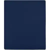 vidaXL Draps-housses Jersey 2 pcs Bleu marine 100x200 cm Coton