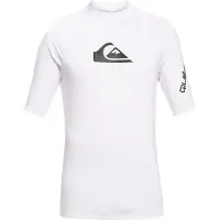 Quiksilver Eqywr03358 All Time Short Sleeve Rash Guard Blanc 2XL Homme