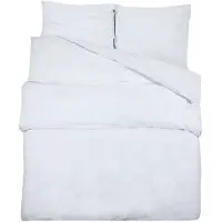 vidaXL Ensemble de literie Blanc 140x200 cm Microfibre légère