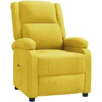 vidaXL Fauteuil relax Tissu jaune