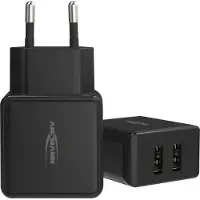 Ansmann Home Charger HC212 2xUSB 2400mA noir