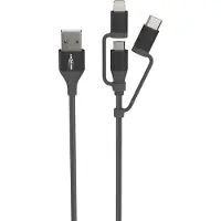 Ansmann Câble de données & de charge 3en1, Lightning/USB-C/Micro-USB