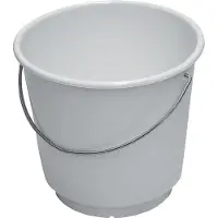 Lockweiler Seau 15 l polyéthylène blanc alimentaire Ø 330 mm hauteur 300 mm, Ustensiles de nettoyage, Blanc