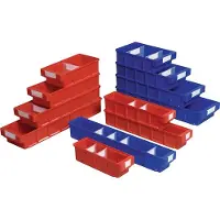 LA-KA-PE Bac d'étagère VKB L500xL230xH150mm rouge Polypropylène