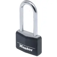 Masterlock Cadenas MasterLock, 40mm, O6mm, anse longue, noir
