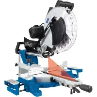 Scheppach Scie à onglets HM140L Scie à onglets avec laser & LED | Hauteur de coupe 105 mm | Largeur de coupe 330 mm | 230V 2000W | 2ème lame de scie incluse