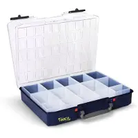Raaco CarryLite 80 5x10-0/DLU Bleu Polycarbonate (PC), Polypropylène (PP)
