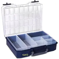 Raaco CarryLite 80 4x8-0/DLU Bleu Polycarbonate (PC), Polypropylène (PP)