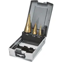 Makita Jeu de forets étagés TiN 3 pièces Ø 4 x 12-32 mm TIN - Métal - 3 pièces - 4 x 12-32 mm