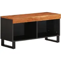 vidaXL Armoire TV 85x33x43,5 cm en bois massif d'acacia