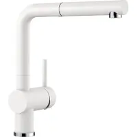 BLANCO Linus S - Drezová batéria s výsuvnou koncovkou, biela 516692