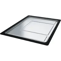Franke Accessories - Bac de récupération coulissant, 326x440x22 mm, acier inoxydable/plastique noir 112.0204.360