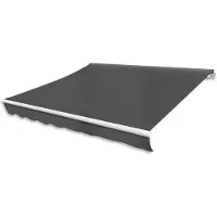 vidaXL Store banne motorisé 400 cm Anthracite