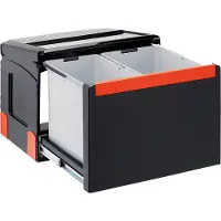 Franke Maris Poubelle / Collecteur de déchets Sorter Cube 50 2 fois 18,14 l coulisse automatique à partir de 55 cm 134.0055.292