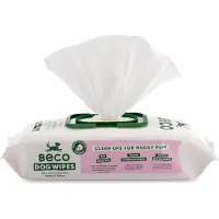 Beco Bamboo Dog Wipes lingettes hypoallergéniques pour chien (80 lingettes)