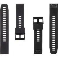 Garmin Bracelet tactique 426 en silicone pour Fenix 5 6 QuickFit 22 mm noir (22 mm, Matières plastiques), Sangles de montre, Noir