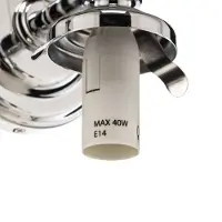 Astro Applique murale Nostalgie Lampe Lampe murale Chrome Verre Éclairage moderne Nouveau