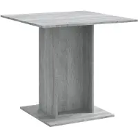 vidaXL Table de salle à manger Gris Sonoma 80x80x75 cm Bois composite