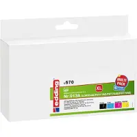 Edding 18-570 EDD-570 noir, cyan, magenta, jaune Cartouches d'impression compatibles avec HP 913A (L0R95AE, F6T77AE, F6T78AE, F6T79AE), lot de 4