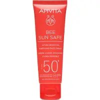 Apivita Bee Sun Safe Hydra Sensitive Soothing Face Cream SPF50+ crème apaisante et hydratante SPF 50+ 50 ml