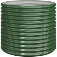 vidaXL Jardinière de jardin Acier galvanisé 80x80x68 cm Vert