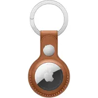 Apple Leather Key Ring pour AirTag - Saddle Brown