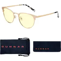 Gunnar Lunettes anti lumière bleue - APEX GOLD - 65% filtration - Réduction fatigue oculaire - Pour adultes