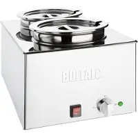 Buffalo Bain-marie avec 2 bols de 5,2 L