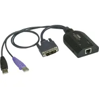 Aten KA7166 - Câble clavier / vidéo / souris (KVM) - RJ-45 (F) - USB type A à 4 broches, DVI-D (M) - 9,1 cm (KA7166)
