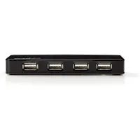 Nedis Hub USB | USB A Mâle | USB-A Femelle | 7 port(s) | USB 2.0 | Adaptateur de courant / USB Power | 7x USB