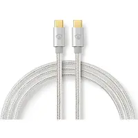 Nedis Câble USB 3.1 (Gen1) Type-C Mâle - Type-C Mâle 2,0 m Aluminium