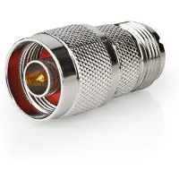 Ginza.se Adaptateur Satellite/antenne Type N Mâle Vers Pl259 Femelle Nickelé 75 Ohms Droit En Métal