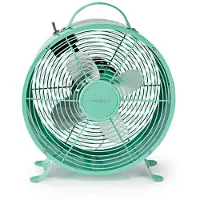 Nedis Ventilateur de table | Alimentation secteur | Diamètre : 250 mm | 20 W | 2 vitesses | Turquoise